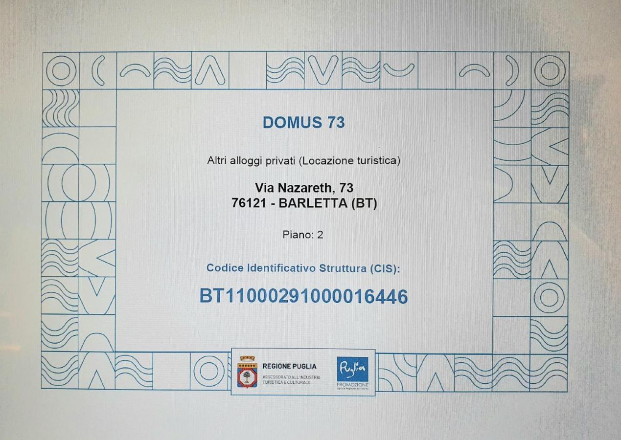 Domus 73 Apulian Holidays Barletta Eksteriør bilde